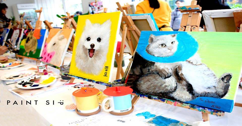 Paintsip paint your pet event in Taipei May